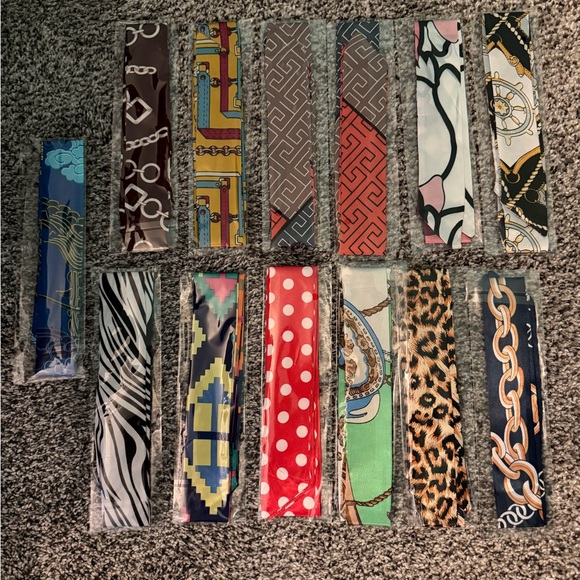 Colorful Patterned Twilly Set - Picture 1 of 1